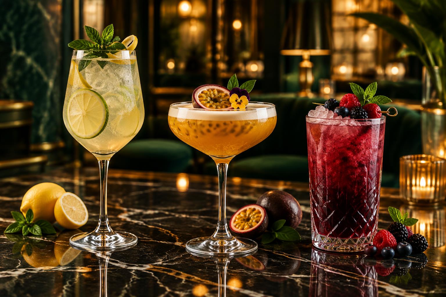 Signature mocktails and beverages